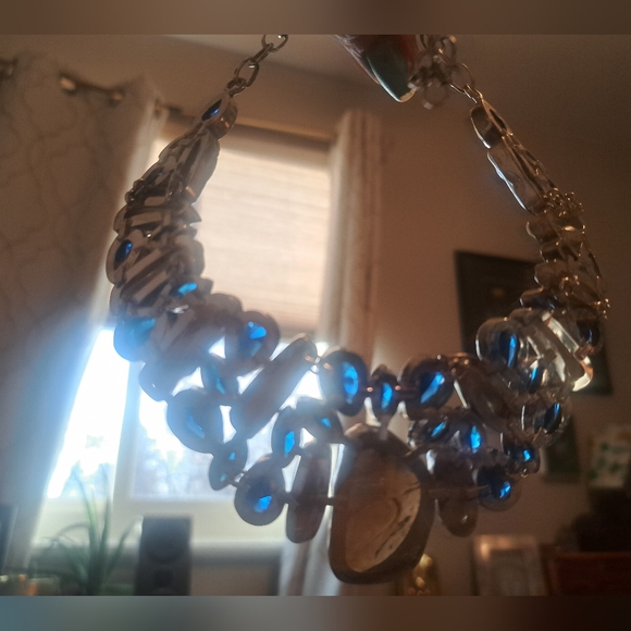 Blue Sapphire & Biwa Pearls Necklace